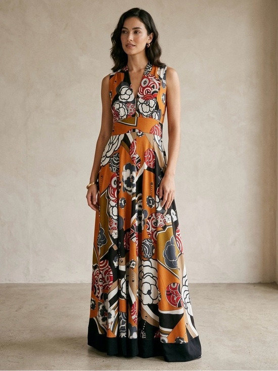 Vintage Dresses & Skirts - Vintage 1970s Floral Maxi Dress Size 4/6 Small